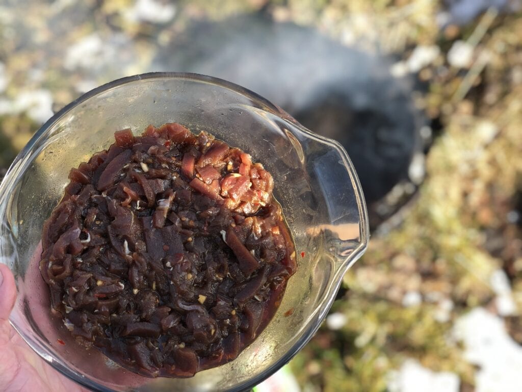 marinerat kött