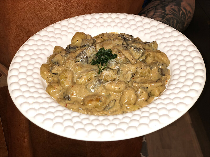 Gnocchi med älghjärta och parmesan